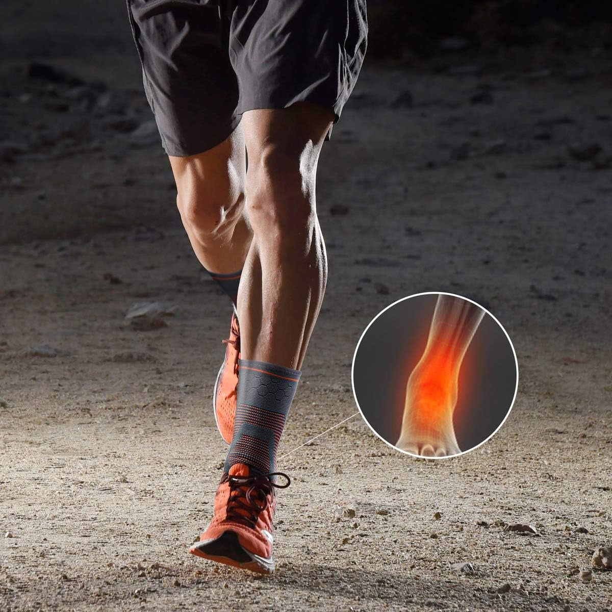 Bande Professionnel de Compression Cheville – Trenova